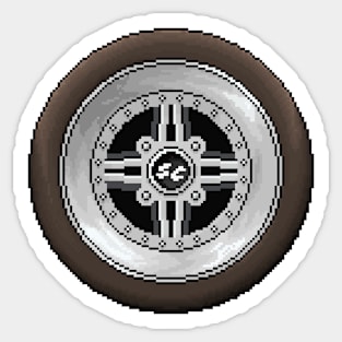 Pixelart Wheel Sticker